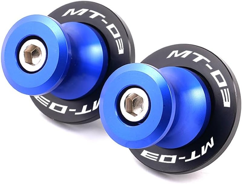 MOWOK Fit For YAMAHA MT-03 MT03 2015 2016 2017 2018 2019 2020 2021 2022 2023 2024 2025 Motorcycle 6MM Swingarm Spools Slider M6 Stand Screws (Blue) - Image 4